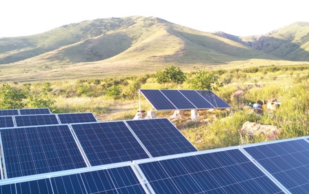 Tufenkian Charitable Foundation installed solar panels and batteries  on the front line